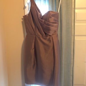 Formal taupe dress, size 10